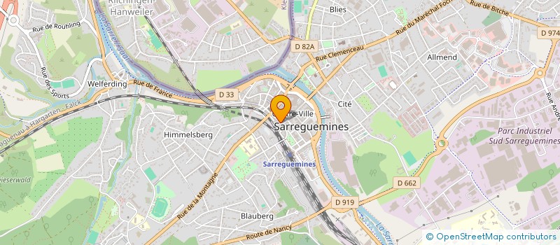 localisation de l'entreprise DLD8 à SARREGUEMINES