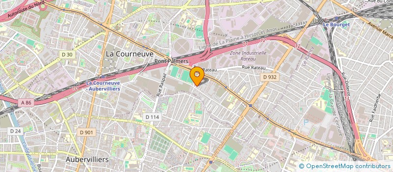 localisation de l'entreprise DLE CAPITAL  LA COURNEUVE