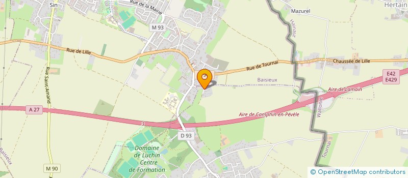 localisation de l'entreprise DLEC à CAMPHIN-EN-PEVELE