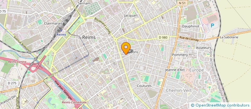 localisation de l'entreprise DLF 2  REIMS