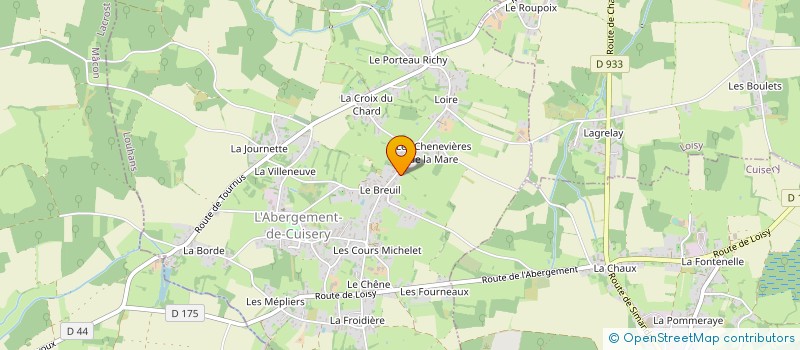 localisation de l'entreprise DLF CONSTRUCTION à L'ABERGEMENT-DE-CUISERY