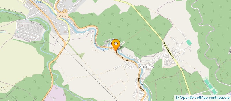 localisation de l'entreprise DLG CHAUFFAGE à MOUTIERS