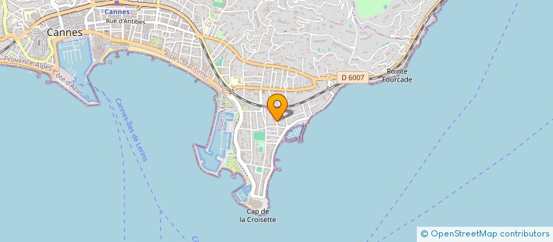 localisation de l'entreprise DLG GEMEAUX PUBLICITE à CANNES