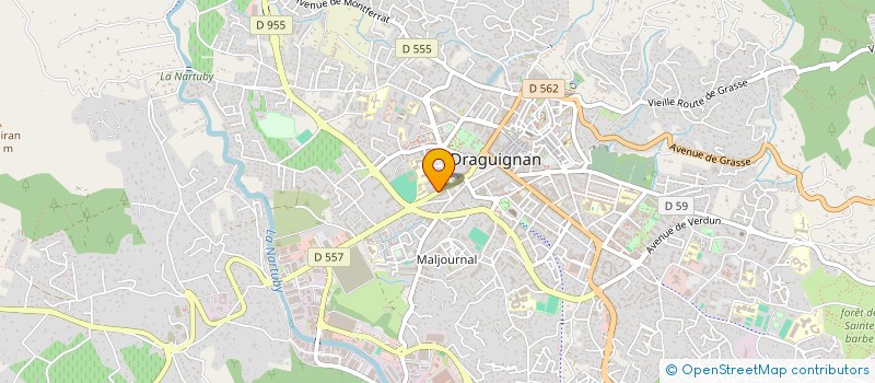 localisation de l'entreprise DLG SOLUTION TRAVAUX à DRAGUIGNAN