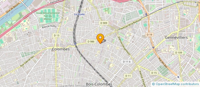 localisation de l'entreprise DLGF à COLOMBES