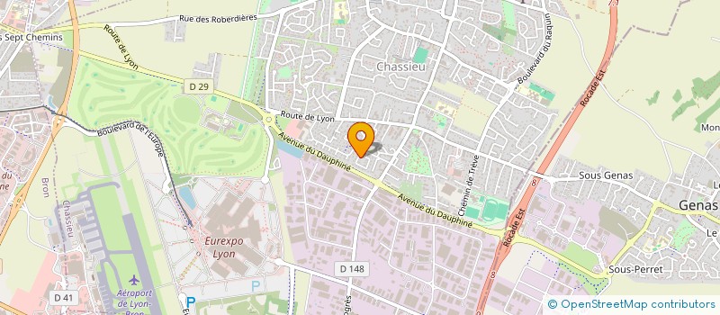 localisation de l'entreprise DLGL  CHASSIEU