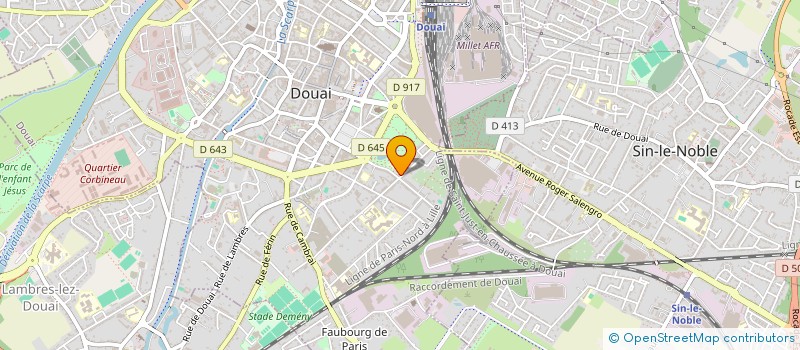 localisation de l'entreprise DLH 254 AVENUE DU 4 SEPTEMBRE à DOUAI