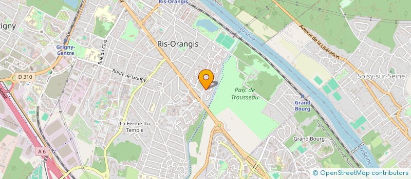 localisation de l'entreprise DLH à RIS-ORANGIS
