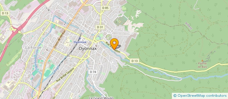 localisation de l'entreprise DLH BATIMENT à OYONNAX