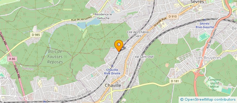 localisation de l'entreprise DLH CONSEIL à CHAVILLE