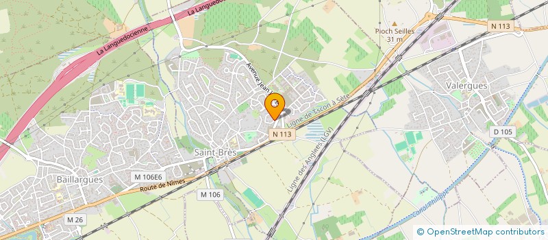 localisation de l'entreprise DLH GROUPE HABITAT  SAINT-BRES