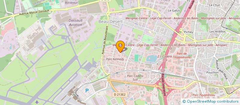 localisation de l'entreprise DLH INVEST  MERIGNAC