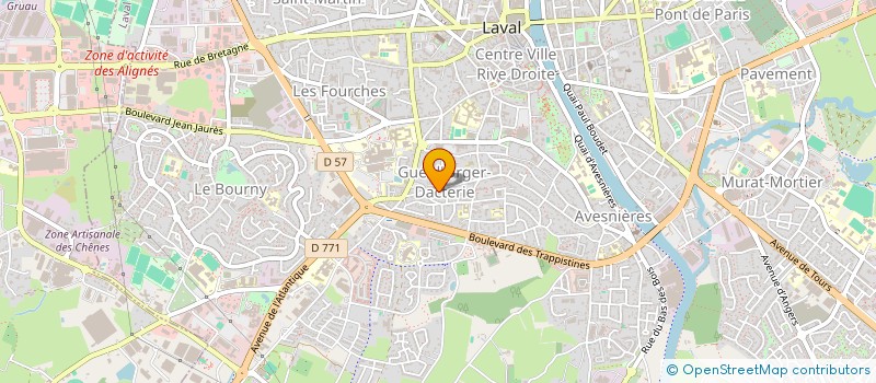 localisation de l'entreprise DLJC-MORICEAU à LAVAL