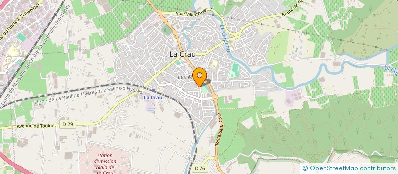 localisation de l'entreprise DLJL  LA CRAU