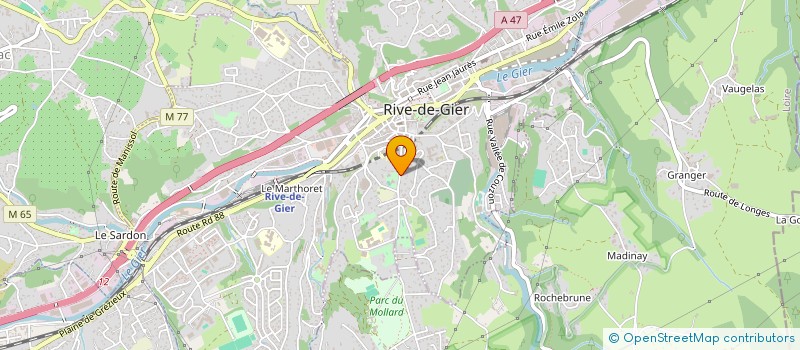 localisation de l'entreprise DLK CONSTRUCTION  RIVE-DE-GIER