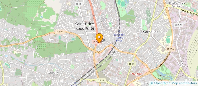 localisation de l'entreprise DLM à SAINT-BRICE-SOUS-FORET