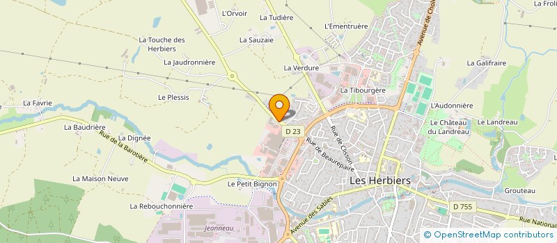 localisation de l'entreprise DLM à LES HERBIERS