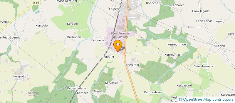 localisation de l'entreprise DLM AFFUTAGE ET OUTILLAGE  PLUVIGNER