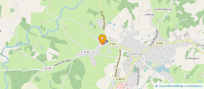 localisation de l'entreprise DLM AGENCEMENT  LUBERSAC