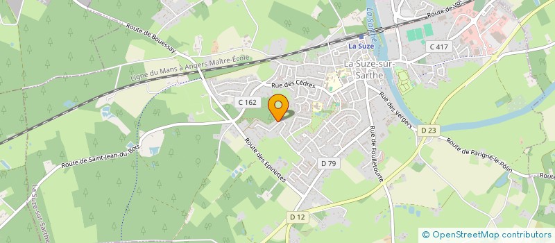 localisation de l'entreprise DLM CONSTRUCTION  LA SUZE-SUR-SARTHE