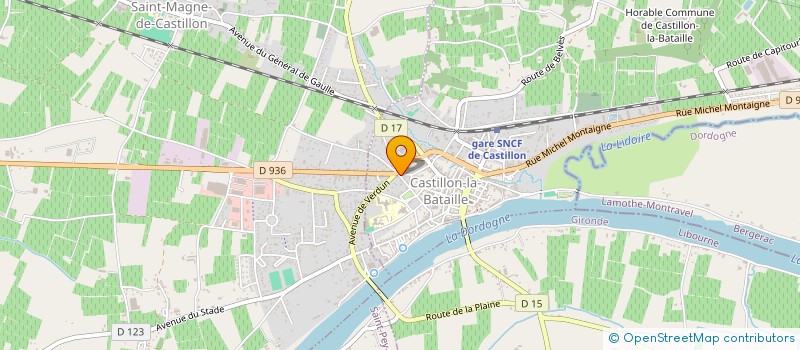 localisation de l'entreprise DLM SERVICES à CASTILLON-LA-BATAILLE