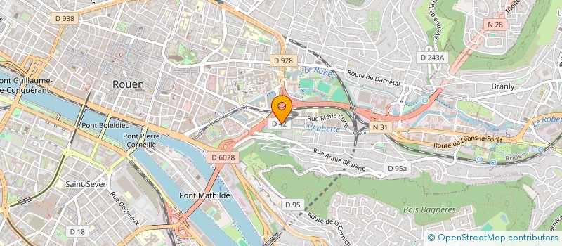localisation de l'entreprise DLMD à ROUEN