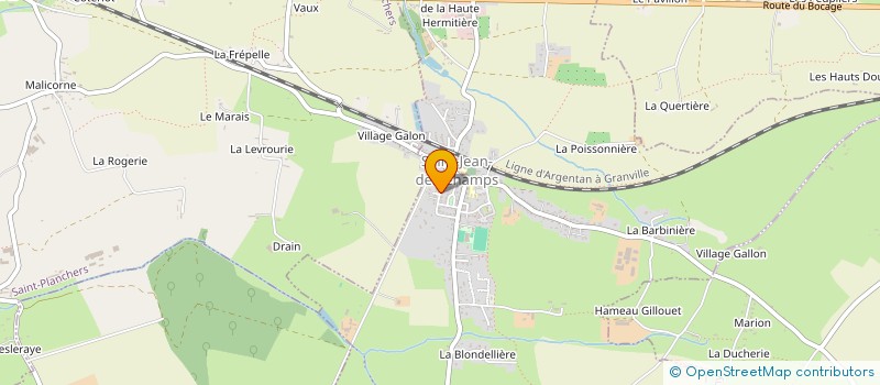 localisation de l'entreprise DLML AVENIR  SAINT-JEAN-DES-CHAMPS