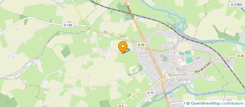 localisation de l'entreprise DLMM  BEAUMONT-SUR-SARTHE