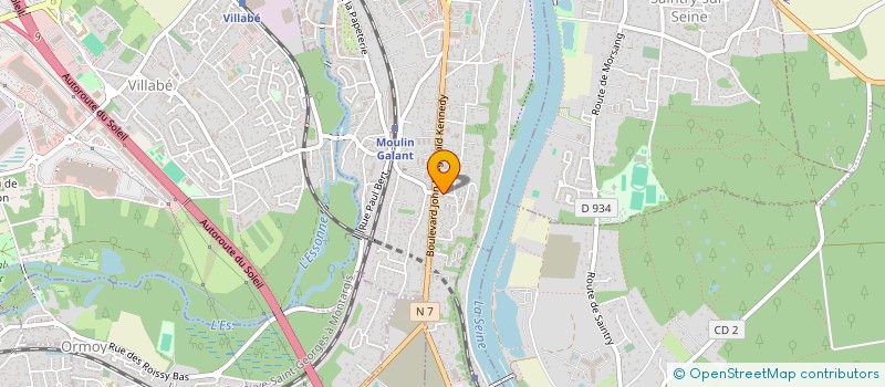 localisation de l'entreprise DLN AUTO à CORBEIL-ESSONNES