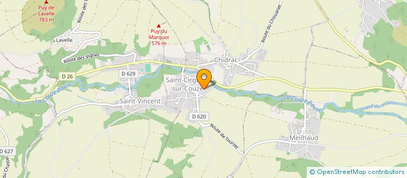 localisation de l'entreprise DLN HOLDING  SAINT-CIRGUES-SUR-COUZE