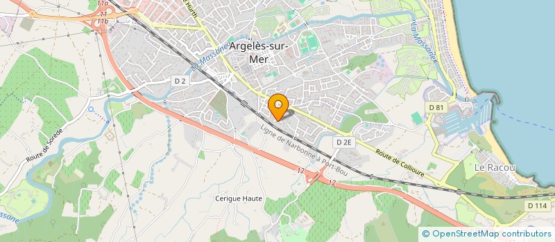 localisation de l'entreprise DLNS à ARGELES-SUR-MER