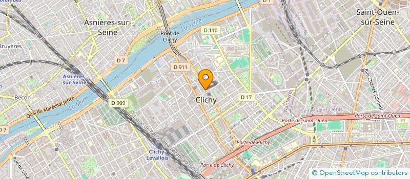 localisation de l'entreprise DLO SICRE à CLICHY