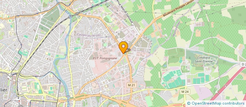 localisation de l'entreprise DLP à MONTPELLIER