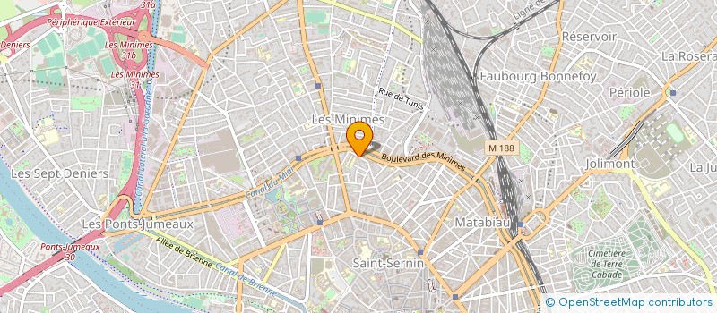 localisation de l'entreprise DLP FINANCE à TOULOUSE