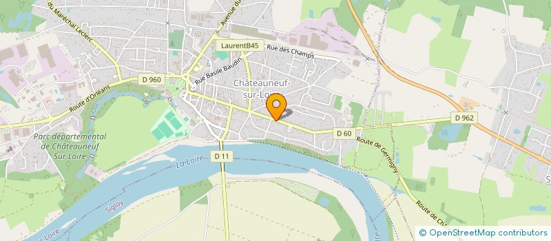 localisation de l'entreprise DLP PLOMBERIE à CHATEAUNEUF-SUR-LOIRE