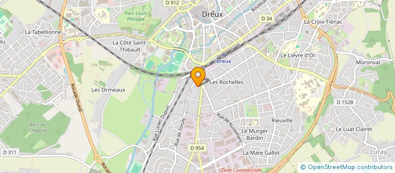 localisation de l'entreprise DLPM TRANSPORT à DREUX