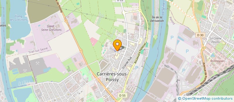 localisation de l'entreprise DLPREPORT  CARRIERES-SOUS-POISSY