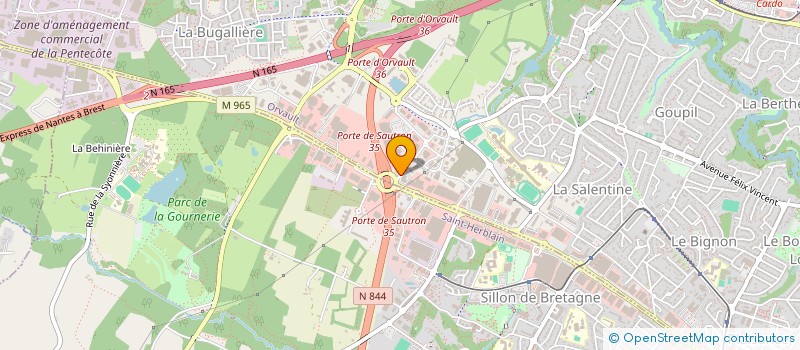 localisation de l'entreprise DLR & ASSOCIES à ORVAULT