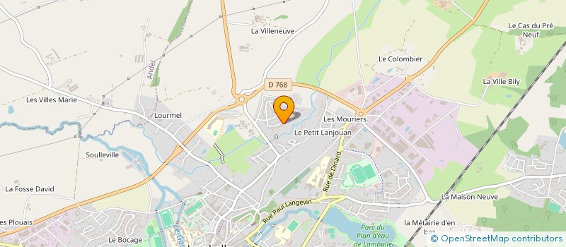 localisation de l'entreprise DLR IMMOBILIER  LAMBALLE-ARMOR