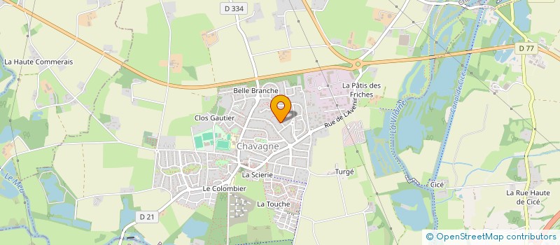 localisation de l'entreprise DLS  CHAVAGNE