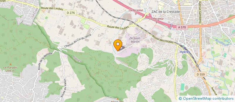 localisation de l'entreprise DLS ENERGY à HYERES