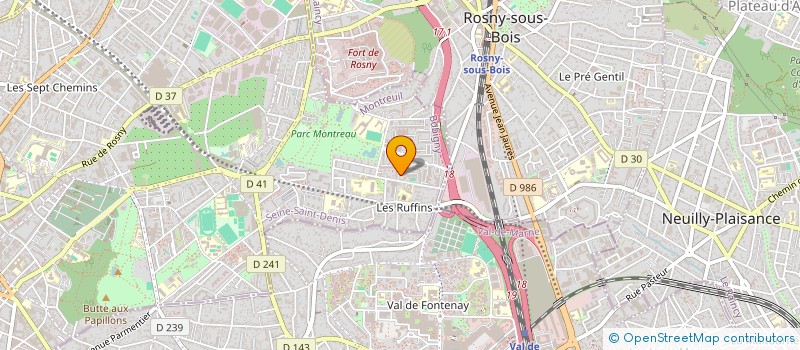 localisation de l'entreprise DLS FRANCE à MONTREUIL