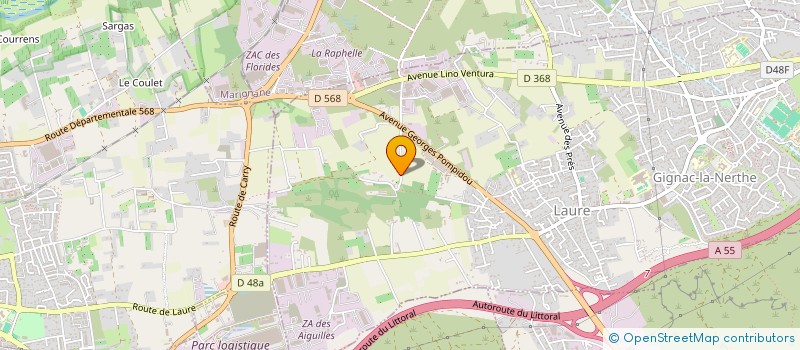 localisation de l'entreprise DLS TOITURE CREA SASU à GIGNAC-LA-NERTHE