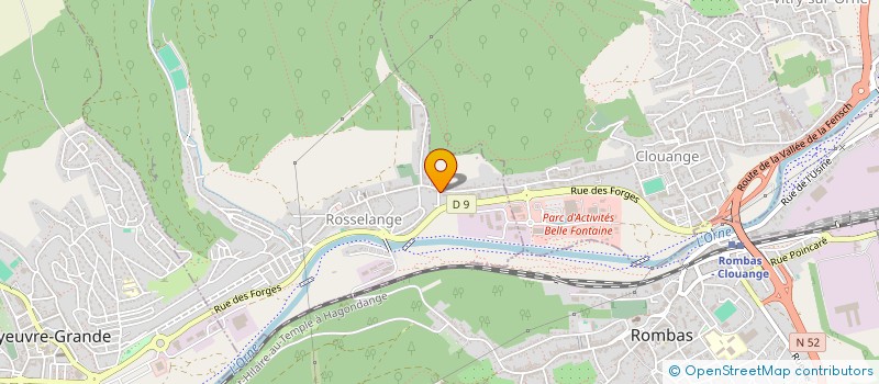 localisation de l'entreprise DLSL  ROSSELANGE