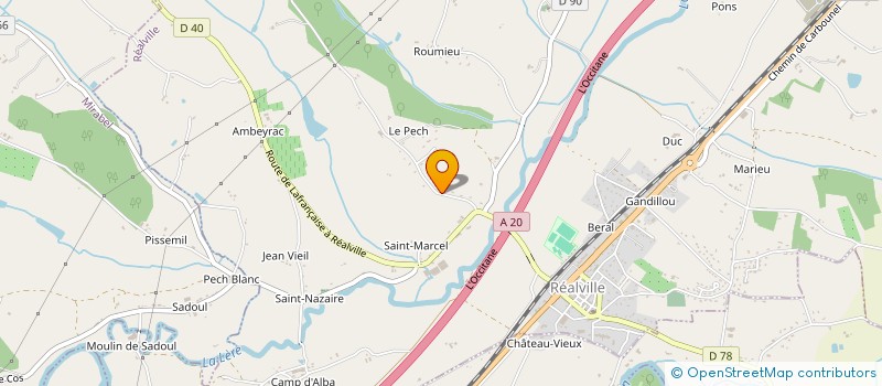 localisation de l'entreprise DLT  REALVILLE