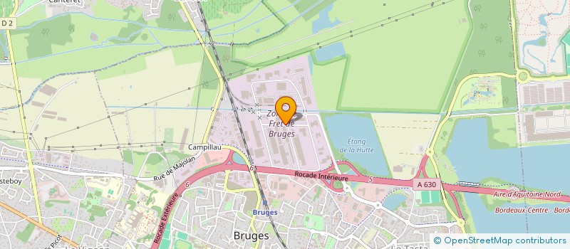 localisation de l'entreprise DLT ENVIRONNEMENT à BRUGES