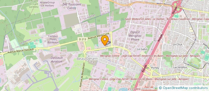 localisation de l'entreprise DLT GROUP  MERIGNAC