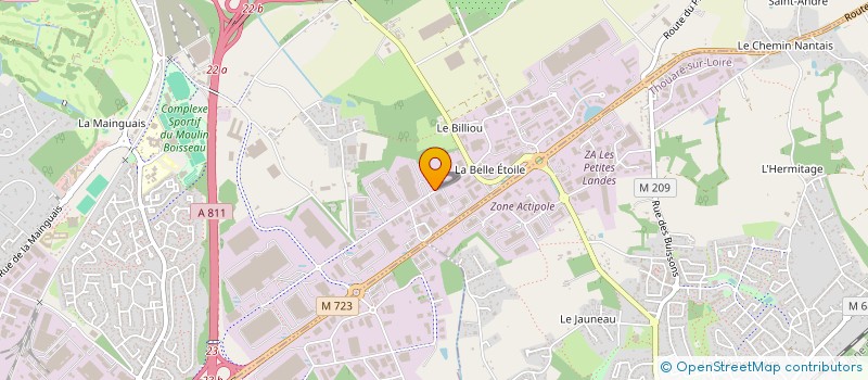 localisation de l'entreprise DLT NANTES à CARQUEFOU