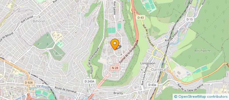 localisation de l'entreprise DLT SERVICES à ROUEN