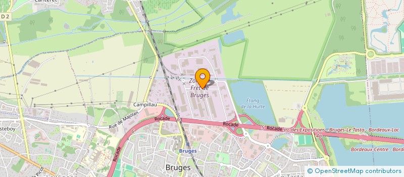 localisation de l'entreprise DLT TRANSPORT à BRUGES